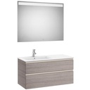 Conjunto Pack The Gap (mueble base c/2 cajones, lavabo izquierda y espejo LED) 1005x460x537 mm, azul mate, (A8515145