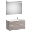 Conjunto Pack The Gap (mueble base c/2 cajones, lavabo derecha y espejo LED) 1005x460x537 mm, gris mate, (A851515547