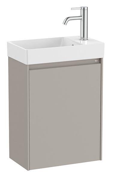 Conjunto Unik Ona (mueble base c/1 puerta y lavabo de FINECERAMIC) 450x260x645 mm, gris mate, (A851678510)