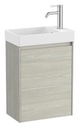 Conjunto Unik Ona (mueble base c/1 puerta y lavabo de FINECERAMIC) 450x260x645 mm, roble claro, (A851678512)