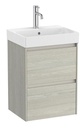 Conjunto Unik Ona (mueble base compacto c/2 cajones y lavabo de FINECERAMIC) 450x360x645 mm, roble claro, (A851681512)