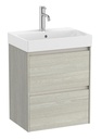 Conjunto Unik Ona (mueble base compacto c/2 cajones y lavabo de FINECERAMIC) 500x360x645 mm, roble claro, (A851682512)