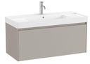 Conjunto Unik Ona (mueble base c/1 cajón y lavabo de FINECERAMIC) 1000x460x505 mm, gris mate, (A851686510)