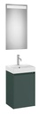 Conjunto Pack Ona (mueble base c/1 puerta, lavabo de FINECERAMIC y espejo LED) 400x320x645 mm, verde mate, (A851695513)