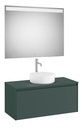 Conjunto Pack Ona (mueble base c/1 cajón, lavabo FINECERAMIC sobreenc., espejo LED) 994x457x443 mm, verde mate, (A851714513)