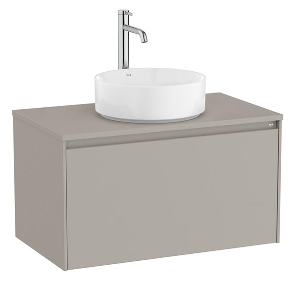 Mueble base Ona c/1 cajón, p/lavabo de sobre encimera, 794x457x443 mm, gris mate, (A851724510)