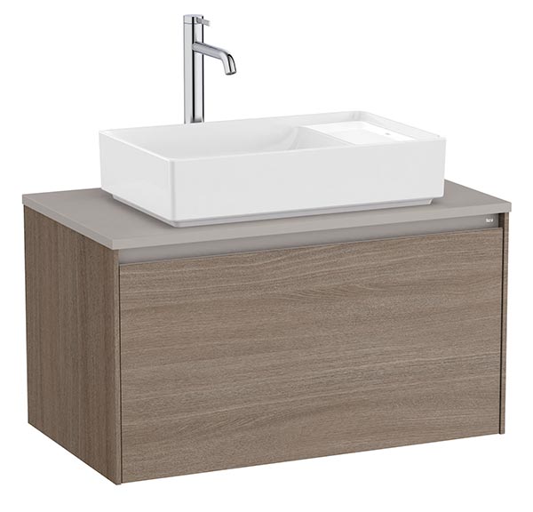 [PROCA851724511] Mueble base Ona c/1 cajón, p/lavabo de sobre encimera, 794x457x443 mm, olmo oscuro, (A851724511)