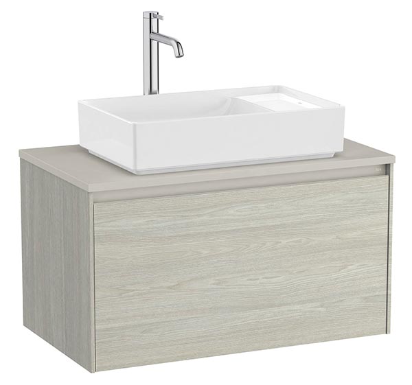 Mueble base Ona c/1 cajón, p/lavabo de sobre encimera, 794x457x443 mm, roble claro, (A851724512)