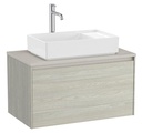 Mueble base Ona c/1 cajón, p/lavabo de sobre encimera, 794x457x443 mm, roble claro, (A851724512)
