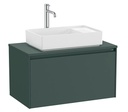 Mueble base Ona c/1 cajón, p/lavabo de sobre encimera, 794x457x443 mm, verde mate, (A851724513)
