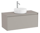Mueble base Ona c/1 cajón, p/lavabo de sobre encimera, 994x457x443 mm, gris mate, (A851726510)