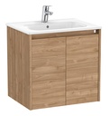 Conjunto Unik Tenet (mueble base c/2 puertas y lavabo) 585x460x565 mm, nogal, (A851773517)