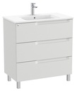 Conjunto Aleyda Unik (mueble base c/3 cajones y lavabo centrado) 805x460x740 mm, gris piedra, (A851824514)