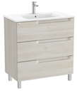 Conjunto Aleyda Unik (mueble base c/3 cajones y lavabo centrado) 805x460x740 mm, blanco madera, (A851824525)