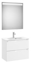 Conjunto Aleyda Pack (mueble base compacto c/2 cajones, lavabo y espejo LED) 705x380x565 mm, blanco mate, (A851831509)