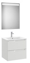 Conjunto Aleyda Pack (mueble base c/2 cajones, lavabo y espejo LED) 605x460x565 mm, gris piedra, (A851833514)