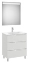 Conjunto Aleyda Pack (mueble base c/3 cajones, lavabo y espejo LED) 705x460x740 mm, gris piedra, (A851842514)