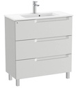 Conjunto Aleyda Unik (mueble base compacto c/3 cajones y lavabo) 805x380x740 mm, gris piedra, (A851884514)