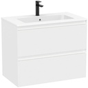 Conjunto Unik Tenue (mueble base c/2 cajones y lavabo) 805x460x650 mm, blanco mate, (A851934529)