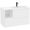 Conjunto Unik Tenue (mueble base c/2 cajones y lavabo derecha) 1005x460x650 mm, blanco mate, (A851938529)