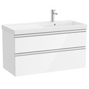 Conjunto Unik The Gap (mueble base c/2 cajones y lavabo plus derecha) 1000x460x575 mm, blanco brillo, (A851967806)