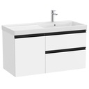 Conjunto Unik The Gap (mueble base c/2 cajones, 1 puerta y lavabo plus derecha) 1000x460x575 mm, blanco mate, (A851969509)