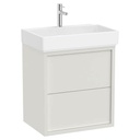 Unik Tura (mueble base de dos cajones y lavabo) 600x430x600 mm, olmo claro, (A852026565)