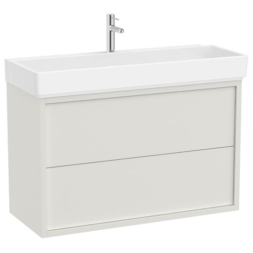 Unik Tura (mueble base de dos cajones y lavabo) 1000x430x600 mm, blanco roto, (A852035558)