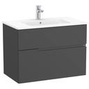 Conjunto Unik Victoria-N (mueble base con dos cajones y lavabo) 805x460x583 mm, onix, (A852097531)