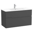 Conjunto Unik Victoria-N (mueble base con dos cajones y lavabo) 1005x460x583 mm, onix, (A852098531)