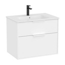 Conjunto Unik Optica (mueble base compacto c/2 cajones y lavabo), 705x460x580 mm, blanco mate, (A852452509)