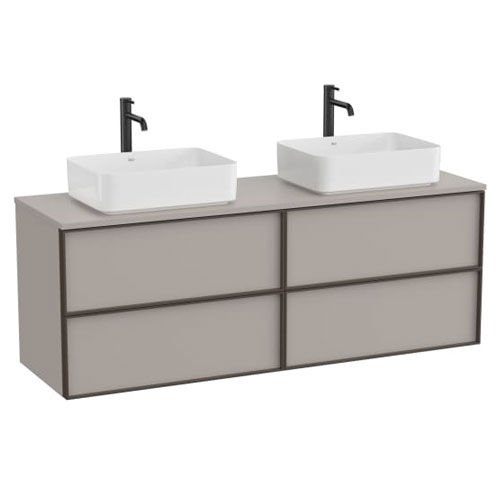 [PROCA852523510] Mueble base Inspira c/4 cajones p/lavabo de encimera o sobre encimera, 1576x486x565 mm, gris arena, (A852523510)