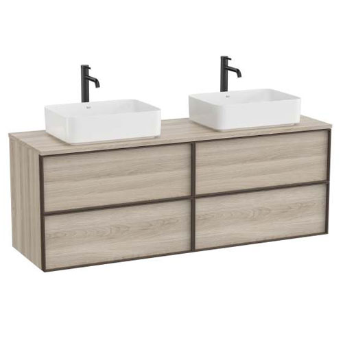 [PROCA852523546] Mueble base Inspira c/4 cajones p/lavabo de encimera o sobre encimera, 1576x486x565 mm, pino blanco, (A852523546)
