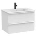 Conjunto Unik Volia (mueble base c/2cajones y lavabo en acabado blanco mate), 810x510x565 mm, blanco mate, (A852536509)