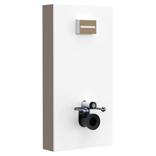 Pack Duplo Delta con módulo inodoro, 600x180x1200 mm, blanco mate, (A852610509)