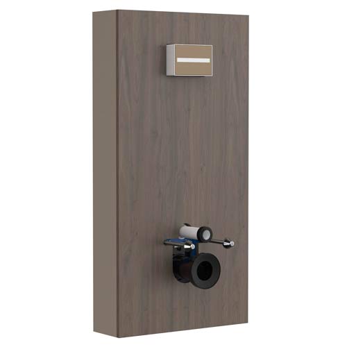 Pack Duplo Delta con módulo inodoro, 600x180x1200 mm, roble oscuro, (A852610537)