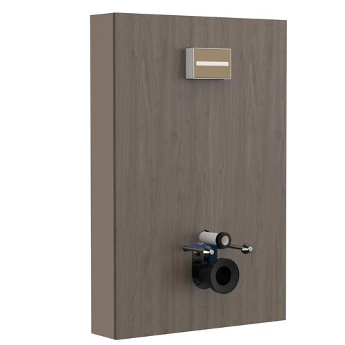 Pack Duplo Delta con módulo inodoro, 800x180x1200 mm, roble oscuro, (A852611537)