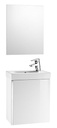 Conjunto Pack Mini (mueble base, lavabo y espejo) 450x250x575 mm, blanco brillo, (A855865806)