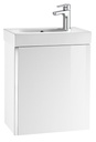 Conjunto Unik Mini (mueble base y lavabo) 450x250x575 mm, blanco brillo, (A855873806)