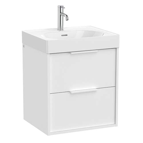 Mueble base Meridian c/2 cajones p/lavabo, 550x460x565 mm, blanco mate, (A858100509)