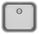 Fregadero Lisboa (ks) de 1 cubeta de acero inoxidable, 450x400x180 mm, (A870M10450)