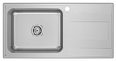 Fregadero Budapest de 1 cubeta de acero inoxidable, 1000x500x180 mm, (A870N31000)