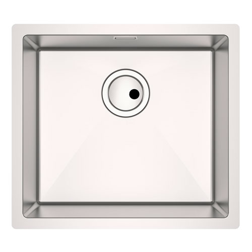 Fregadero Praga de 1 cubeta de acero inoxidable, 450x400x200 mm, (A871451D01)