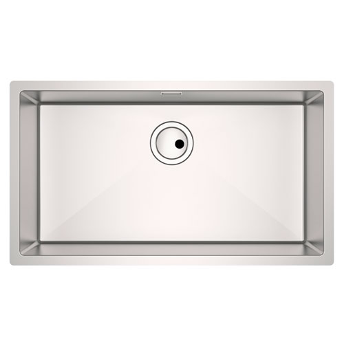 [PROCA871741D01] Fregadero Praga de 1 cubeta de acero inoxidable, 790x400x200 mm, (A871741D01)