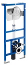 Bastidor emp. In-Wall Systems DUPLO WC FLUXOR SINGLE p/in. susp. c/fl. de doble desc. codo Ø90/110, 500x140x1120mm (A890092300)