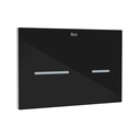 Placa accionamiento electrónica Duplo One, descarga dual Touchless, 252x12x162 mm, negro, (A890104318)