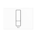 Placa accionamiento Duplo S, descarga dual, 163x215x60 mm, blanco mate (A890221307)
