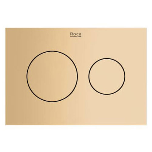 Placa accionamiento Duplo S con descarga dual PS3, 194x49x134 mm, oro rosado, (A8902233RG)
