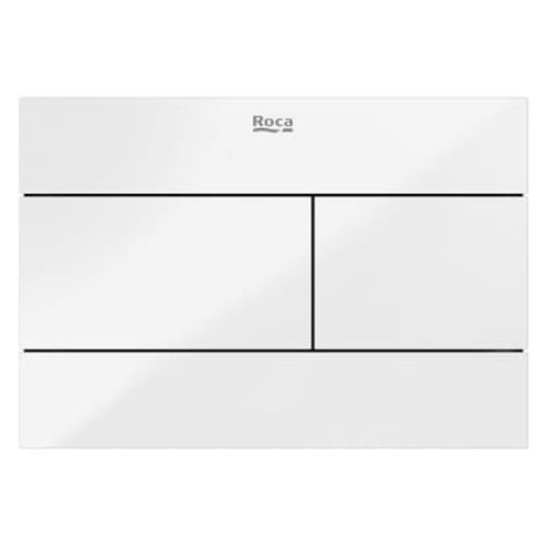 Placa accionamiento Duplo S con descarga dual PS2, 194x51x134 mm, cristal blanco, (A890224399)