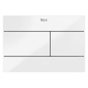 Placa accionamiento Duplo S con descarga dual PS2, 194x51x134 mm, cristal blanco, (A890224399)